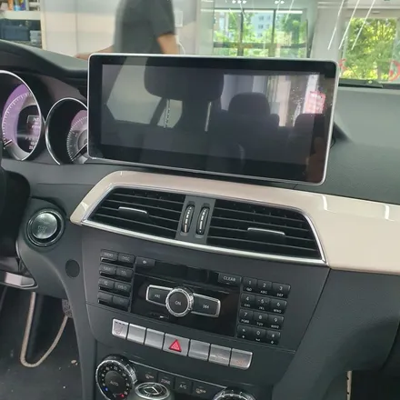 대구 벤츠 W204 C200 12.3인치 안드로이드올인원 3D 어라운드뷰 장착