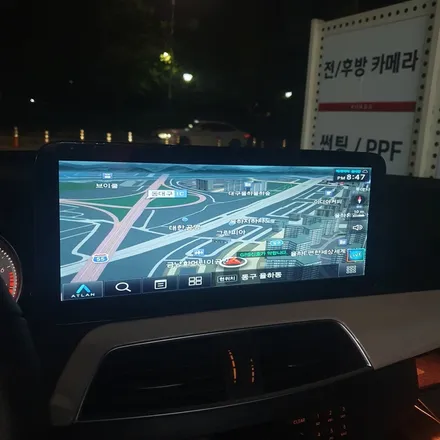 대구 벤츠 W204 C200 12.3인치 안드로이드올인원 3D 어라운드뷰 장착