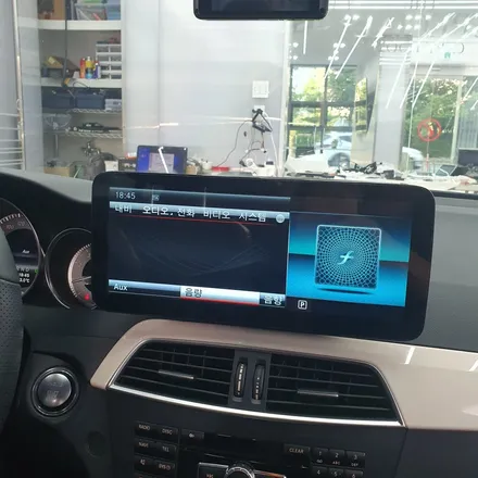 대구 벤츠 W204 C200 12.3인치 안드로이드올인원 3D 어라운드뷰 장착