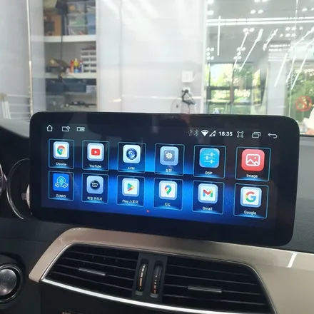 대구 벤츠 W204 C200 12.3인치 안드로이드올인원 3D 어라운드뷰 장착