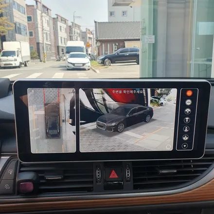 대구 아우디A6 12.3인치 모니터교환 및 M2C-200A PLUS 안드로이드셋탑 3D어라운드뷰 장착
