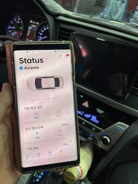 대구 아반떼AD 블루링크 연동해서 안드로이드올인원,고화질 어라운드뷰까지 풀옵션으로~:)
