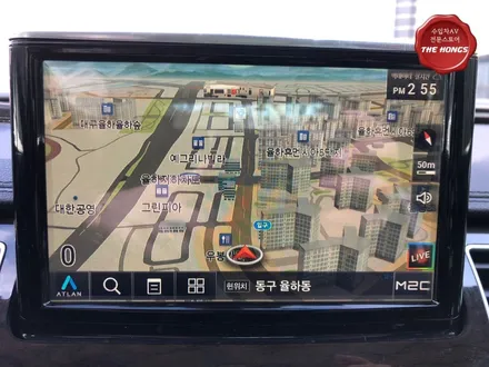 아우디A8 안드로이드 네비매립, M2C200A 카블릿시공