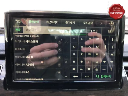 아우디A8 안드로이드 네비매립, M2C200A 카블릿시공