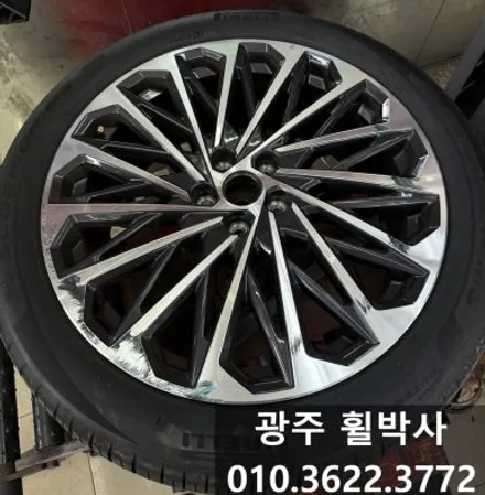 휠박사_ <광주팰리세이드(흰차) 켈리퍼도색(노랑)+검정반무광휠도색>광주전남전북정읍휠도색_브레이크도색캘리퍼도색휠도색 / 광주 북구 삼각동