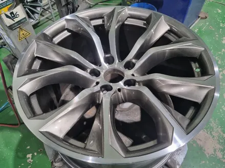 대구경산휠도색휠수리휠복원잘하는곳/BMW/X6/40D/20인치/순정휠/다이나컷팅
