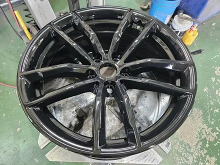 대구/경산/휠도색/휠수리/휠복원/잘하는곳/BMW/G30/5시리즈/18인치/순정휠/블랙유광/분체휠도색