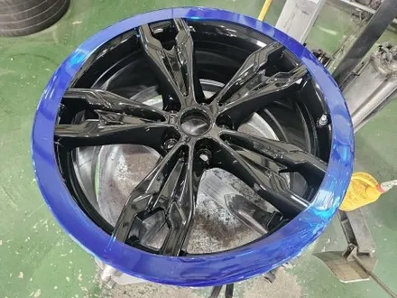 대구/경산/휠도색/휠수리/휠복원/잘하는곳/BMW/550I/20인치/순정휠/블랙유광/분체휠도색