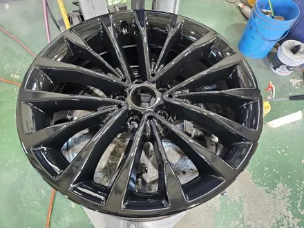 대구/경산/휠도색/휠수리/휠복원/잘하는곳/BMW/5시리즈/18인치/순정휠/블랙유광/분체휠도색