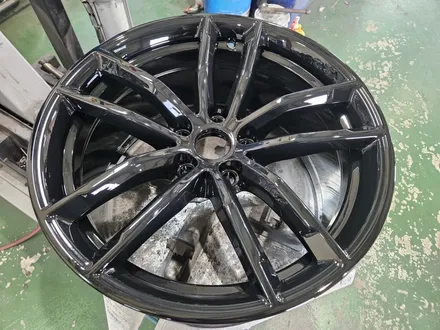 대구/경산/휠도색/휠수리/휠복원/잘하는곳/BMW/G30/5시리즈/18인치/순정휠/블랙유광/분체휠도색