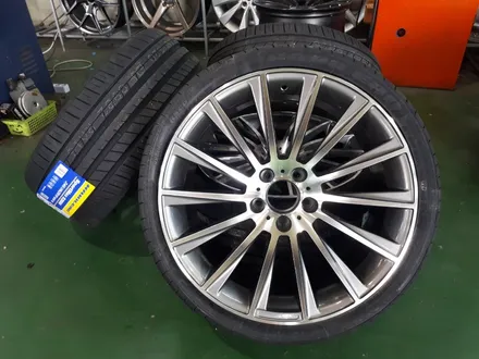 경산대구휠복원휠수리휠도색잘하는곳 벤츠 E220D AMG 스타일 19인치 마차휠 신품휠타이어
