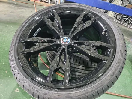 대구/경산/휠도색/휠수리/휠복원/잘하는곳/BMW/550I/20인치/순정휠/블랙유광/분체휠도색