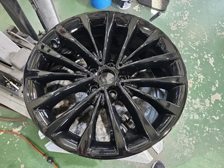 대구/경산/휠도색/휠수리/휠복원/잘하는곳/BMW/5시리즈/18인치/순정휠/블랙유광/분체휠도색