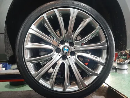 대구경산하양휠도색휠수리휠복원잘하는곳/BMW/7시리즈/20인치/하이퍼실버/한국타이어/신품타이어