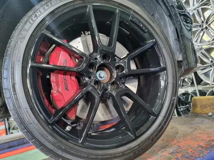 대구/경산/휠도색/휠수리/휠복원/잘하는곳/벤츠/C43/AMG/19인치/순정휠/블랙유광/분체휠도색