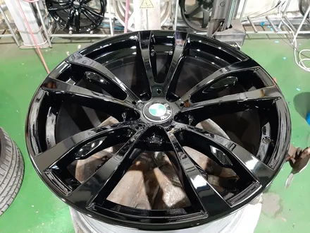 경산대구휠복원휠수리휠도색잘하는고 BMW X5 40D 순정휠 블랙유광 및 켈리퍼도색