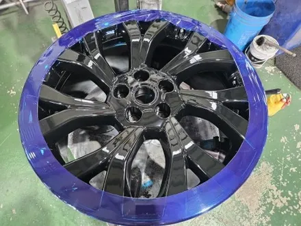 대구/경산/휠도색/휠수리/휠복원/잘하는곳/레인지로버/보그/21인치/순정휠/블랙유광/분체휠도색