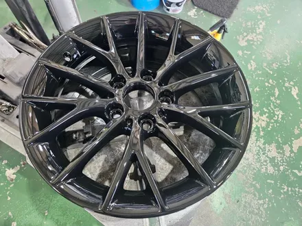 대구/경산/휠도색/휠수리/휠복원/잘하는곳/BMW/F20/118D/17인치/순정휠/블랙유광/분체휠도색