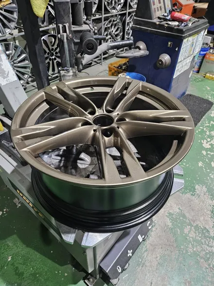 대구/경산/휠도색/휠수리/휠복원/잘하는곳/BMW/373M/20인치/브론즈/분체휠도색