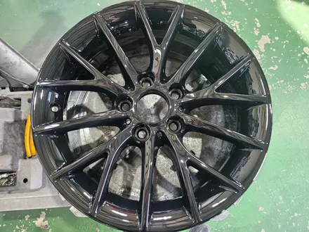 대구/경산/휠도색/휠수리/휠복원/잘하는곳/BMW/F20/118D/17인치/순정휠/블랙유광/분체휠도색