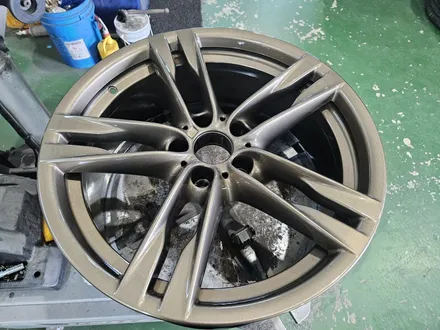 대구/경산/휠도색/휠수리/휠복원/잘하는곳/BMW/373M/20인치/브론즈/분체휠도색