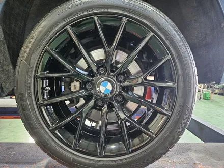 대구/경산/휠도색/휠수리/휠복원/잘하는곳/BMW/F20/118D/17인치/순정휠/블랙유광/분체휠도색