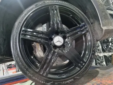 대구/경산/휠도색/휠수리/휠복원/잘하는곳/벤츠/CLS/63/AMG/19인치/블랙유광/분체도색