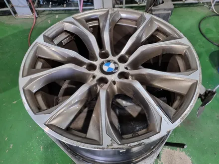 대구경산휠도색휠수리휠복원잘하는곳/BMW/X6/40D/20인치/순정휠/다이나컷팅