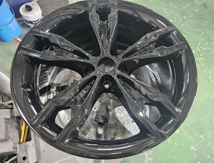 대구/경산/휠도색/휠수리/휠복원/잘하는곳/BMW/550I/20인치/순정휠/블랙유광/분체휠도색