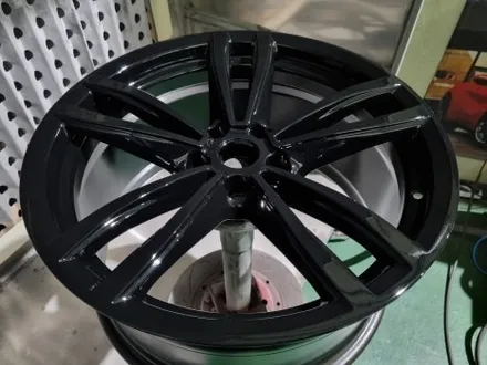 대구/경산/휠도색/휠수리/휠복원/잘하는곳/BMW/6GT/19인치/블랙유광/분체휠도색