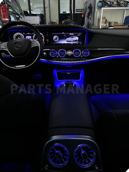 [벤츠튜닝맛집] 벤츠 W222 S500 엠비언트 송풍구 & 3D전동 트위터 장착후기