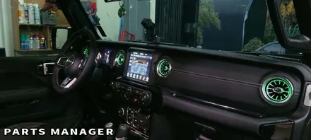 랭글러 JL 송풍구 & 풋등 엠비언트 작업후기