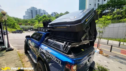 포드 레인저 랩터 _ 아케인워리어 캠핑용품 장착 후기 (feat.스토리지박스,루프탑텐트,루프바스켓,저상슬라이드배드랙,사이드어닝)
