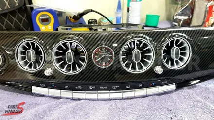 [벤츠튜닝맛집] 벤츠 W222 S560 FL _ 64칼라 LED 엠비언트 송풍구 세트 순정연동 [프론트 + 리어] 장착후기