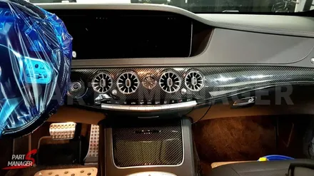 [벤츠튜닝맛집] 벤츠 W222 S560 FL _ 64칼라 LED 엠비언트 송풍구 세트 순정연동 [프론트 + 리어] 장착후기