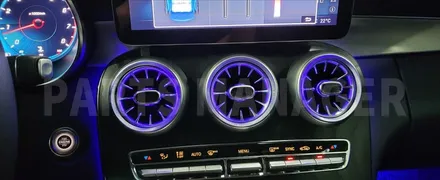 [벤츠튜닝작업] 벤츠 W205 FL 송풍구 엠비언트 장착후기