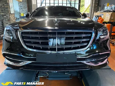 벤츠 S500_ 마이바흐 신형 바디킷과 안드로이드[ 정품 라이트,프론트 범퍼,리어 몰딩,디퓨저,머플러 팁,테일램프 & 안드로이드 모니터 ] 시공후기