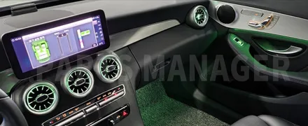 [벤츠튜닝작업] 벤츠 W205 FL 송풍구 엠비언트 장착후기