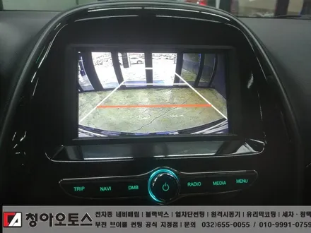 쉐보레 스파크 네비게이션(IQ BLACK3 PLUS) 매립,후방카메라 장착, 존슨썬팅