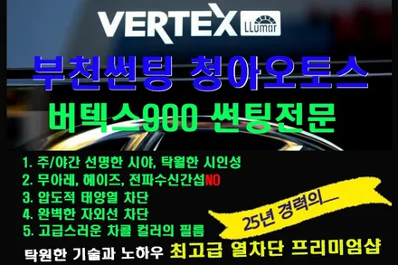 쏘렌토 신형  루마버텍스 900 썬팅