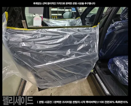 부천 썬팅 신차 펠리세이드 루마버텍스1100썬팅 PPF 시공