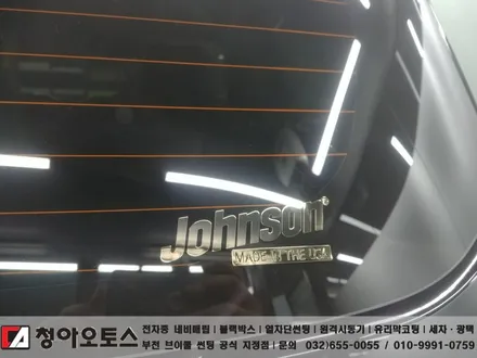 쉐보레 스파크 네비게이션(IQ BLACK3 PLUS) 매립,후방카메라 장착, 존슨썬팅