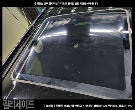 부천 썬팅 신차 펠리세이드 루마버텍스1100썬팅 PPF 시공
