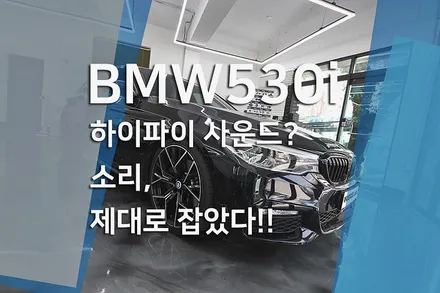 하만카돈 빠진 BMW 530i(G30), 무스웨이 D8 DSP 앰프로 하이파이 오디오 완벽 업그레이드