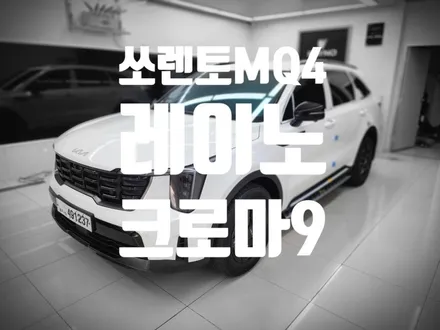 쏘렌토 신차 레이노 크로마 9를 만나다 미드나잇 블루 색상