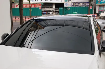 벤츠 C43 열차단 썬팅 레이노 팬텀 S9으로 재시공
