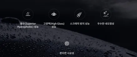 제네시스  GV70 블라스크  RX711 유리막 코팅 . 전문점 퀄리티시공