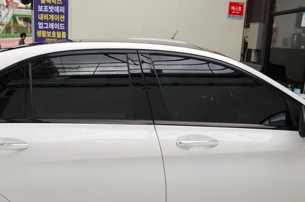 벤츠 C43 열차단 썬팅 레이노 팬텀 S9으로 재시공