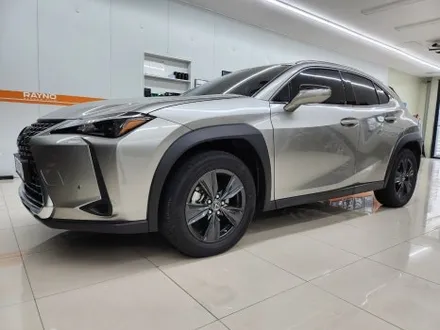 강렬한 레드 창원 렉서스 NX450 하이브리드 썬팅 시공