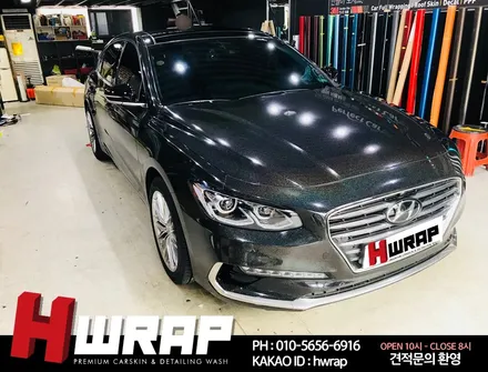 그랜져IG랩핑 블랙 홀로그램 전체랩핑 [에이치랩] 시공후기 / 부천 소사구 송내동